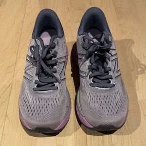 New Balance Gray and Lavender Athletic Shoes